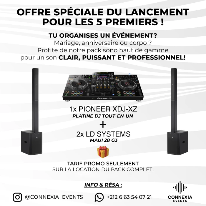 PACK SONO LD SYSTEM + PIONEER XDJ XZ - audio for rent in casablanca - RENTS.ma