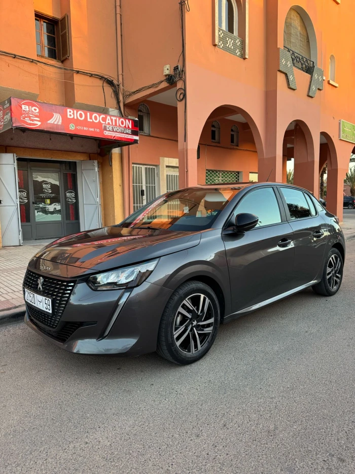 Location voiture ouarzazate - Peugeot 208 model 2023 - cars for rent in ouarzazate - RENTS.ma