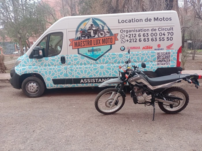 Maestro rental motorcycle-location moto Marrakech-road trip motor - motorcycles for rent on RENTS.ma