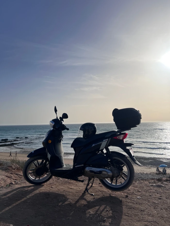 SYM Symphony ST 50cc Black - Surf Rack Included - motorcycles for rent in agadir - RENTS.ma