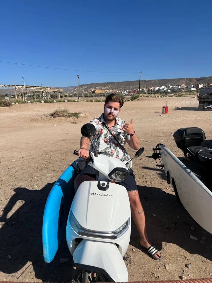 Rent a Motorcycle in Taghazout – Custom Rack & 2 Helmets Included - motorcycles for rent in taghazout - RENTS.ma