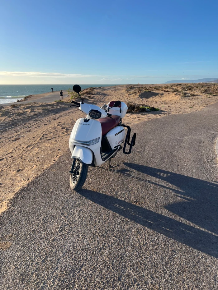 Rent a Motorcycle in Taghazout – Custom Rack & 2 Helmets Included - motorcycles for rent in taghazout - RENTS.ma