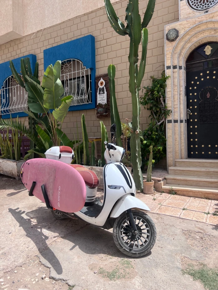 Taghazout Surf Moped Hire | Board Rack Included 🛵🏄‍♂️ - motorcycles for rent in taghazout - RENTS.ma