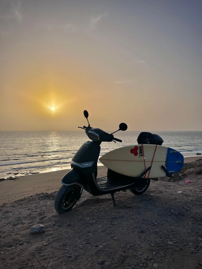 Rent Surf-Ready Mopeds in Tamraght with Surf Rack - motorcycles for rent in tamraght - RENTS.ma