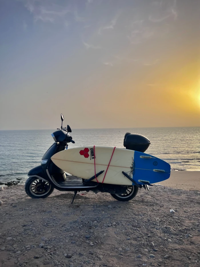 Rent Surf-Ready Mopeds in Tamraght with Surf Rack - motorcycles for rent in tamraght - RENTS.ma
