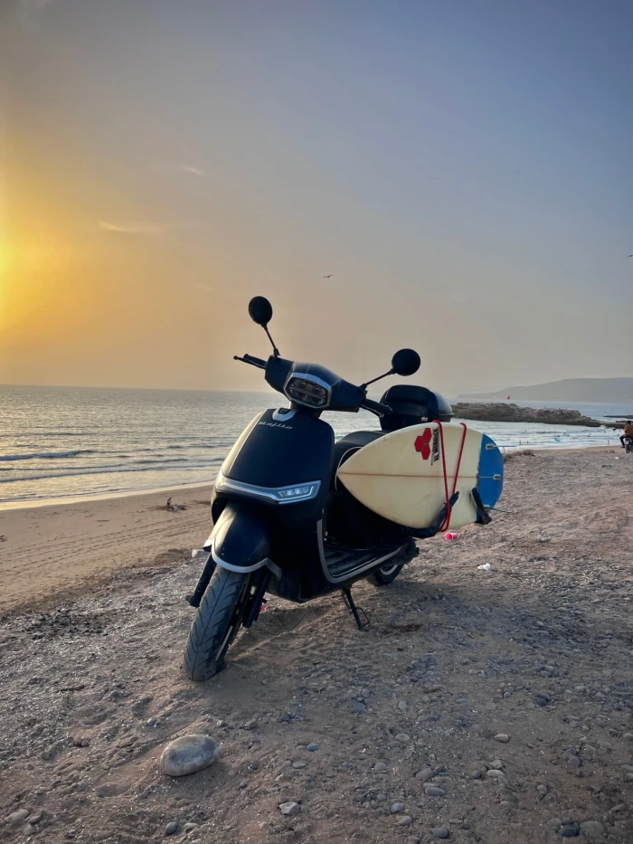 Rent Surf-Ready Mopeds in Tamraght with Surf Rack - motorcycles for rent in tamraght - RENTS.ma