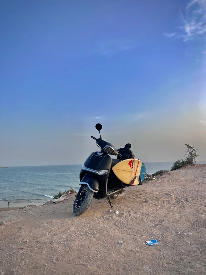 Rent Surf-Ready Mopeds in Tamraght with Surf Rack - motorcycles for rent in tamraght - RENTS.ma