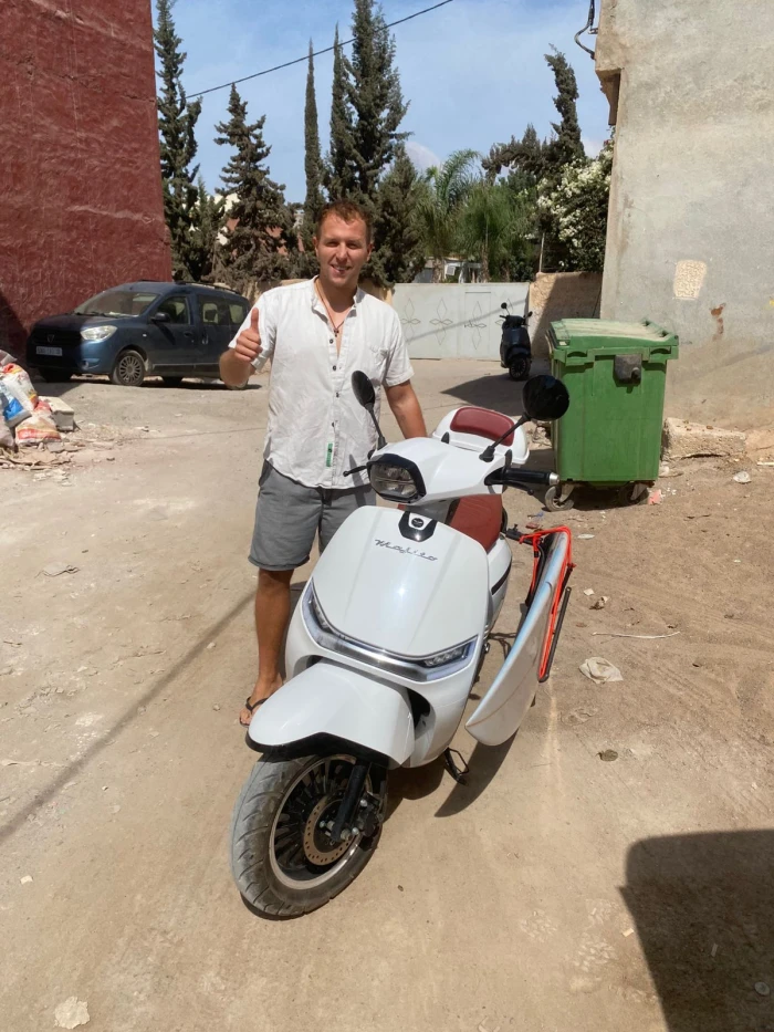 Rent a Motorcycle with Surf Rack for Surfers | Tamraght - motorcycles for rent in taghazout - RENTS.ma