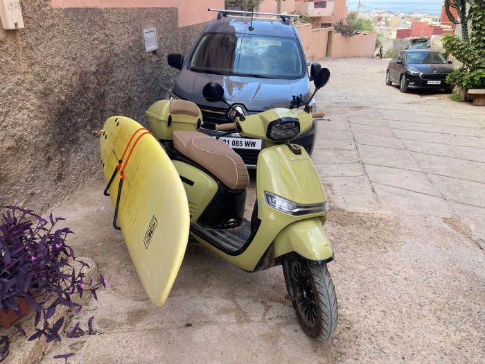 Scooter Rental with Surf Rack in Taghazout & Tamraght - motorcycles for rent in taghazout - RENTS.ma