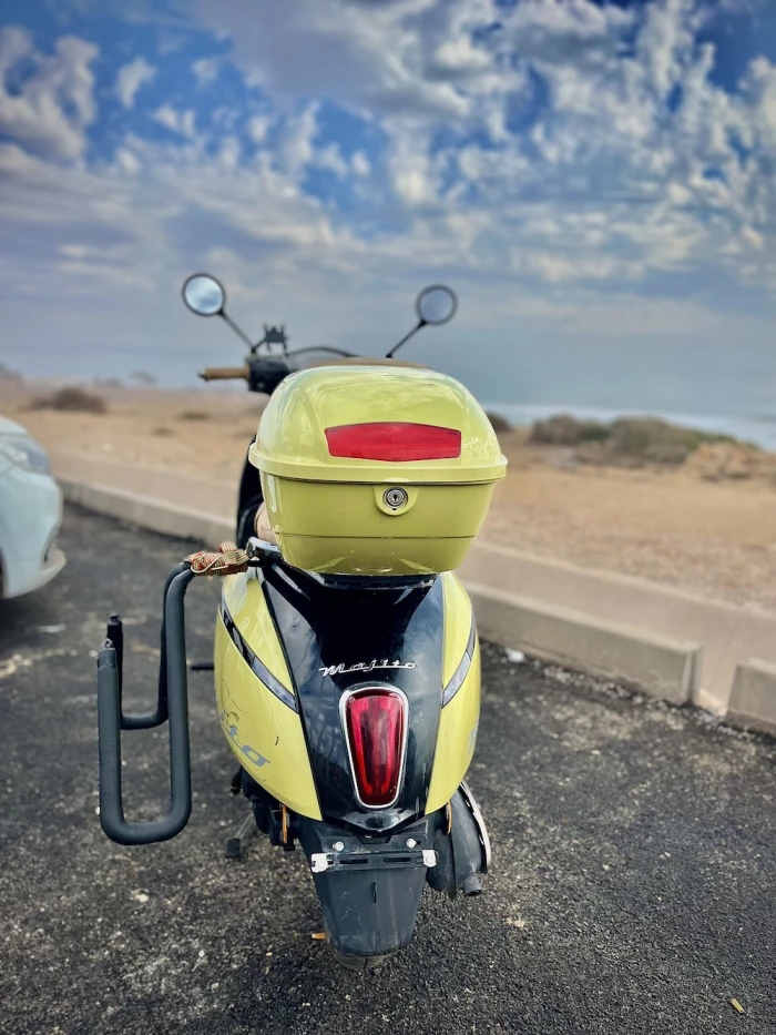 Surf Scooter for Rent in Taghazout – 80cc With Surf Rack - motorcycles for rent in taghazout - RENTS.ma