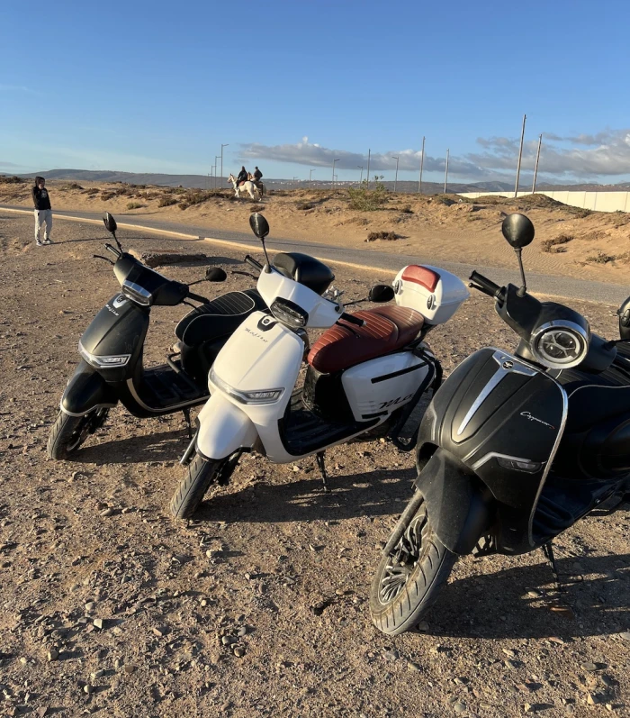 Surf Scooter Rental with Surf Rack - Taghazout to Imsouane - motorcycles for rent in taghazout - RENTS.ma