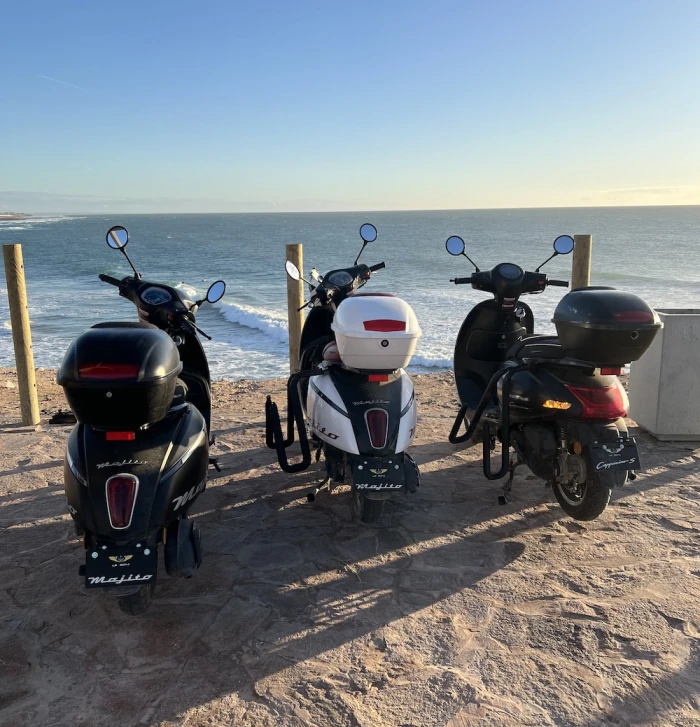 Surf Scooter Rental with Surf Rack - Taghazout to Imsouane - motorcycles for rent in taghazout - RENTS.ma