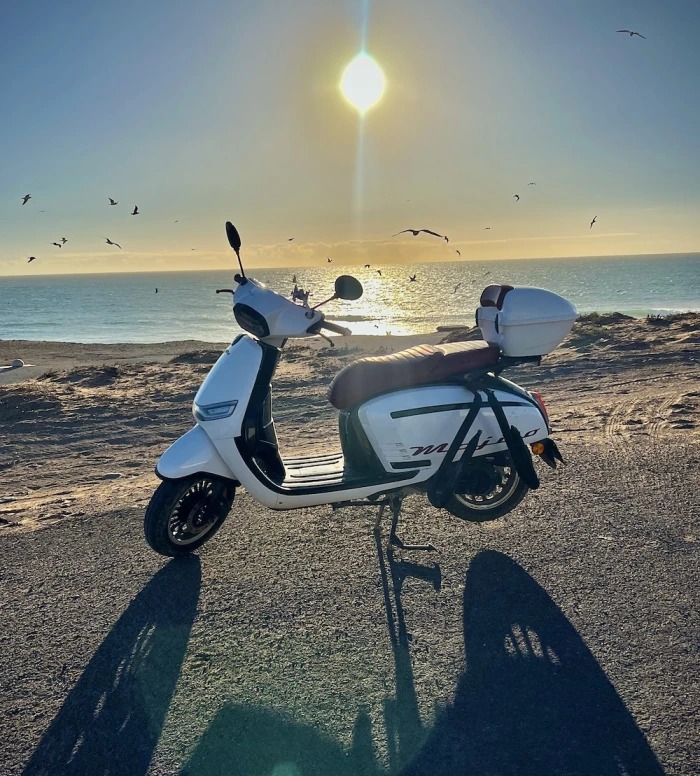 Surf Scooter Rental with Surf Rack - Taghazout to Imsouane - motorcycles for rent in taghazout - RENTS.ma