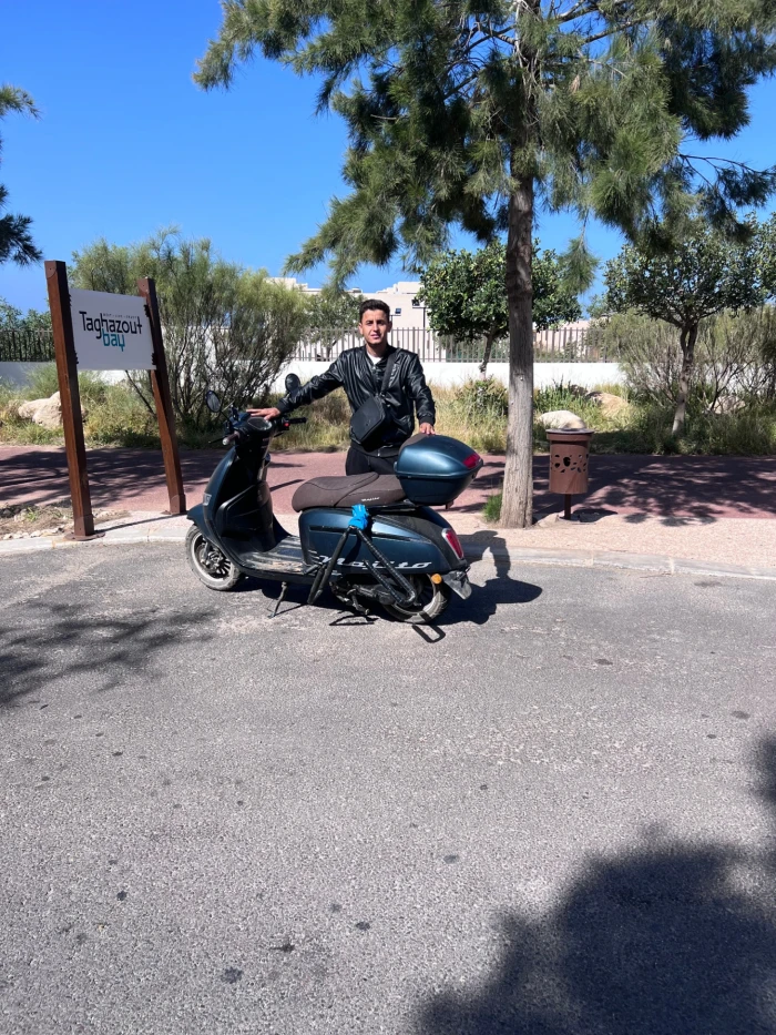 Moped for Rent in Taghazout with Surf Rack Included 🌊🏄‍♂️ - scooters for rent in taghazout - RENTS.ma