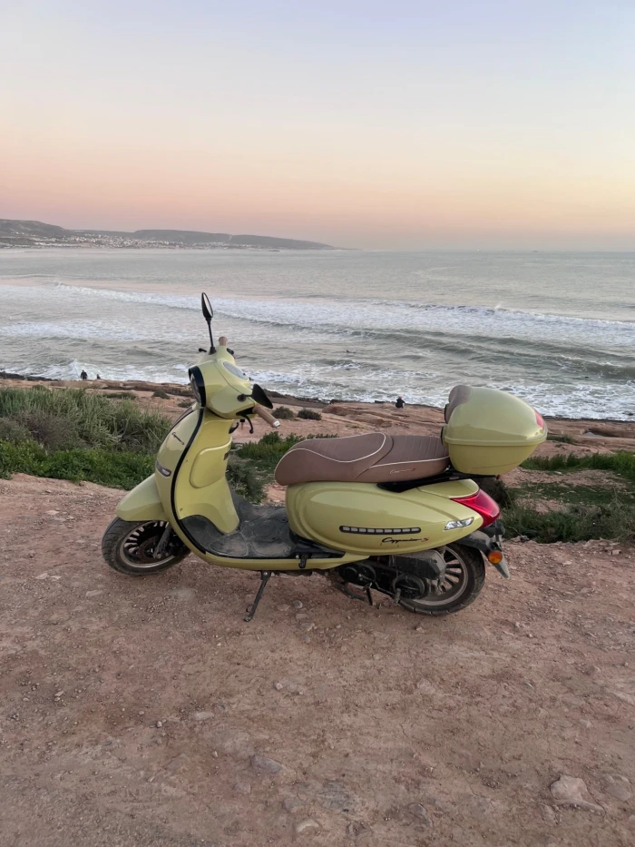 Taghazout Motorbike Hire with Surf Rack 🌊🏄‍♂️ - scooters for rent in taghazout - RENTS.ma