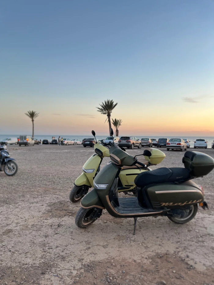 Taghazout Motorbike Hire with Surf Rack 🌊🏄‍♂️ - scooters for rent in taghazout - RENTS.ma