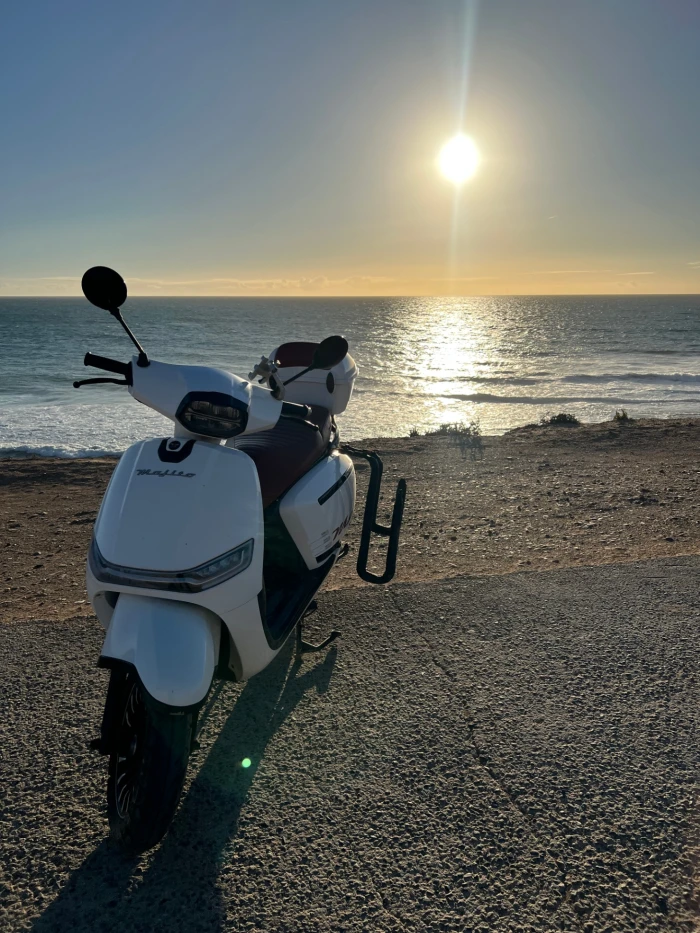 🛵 Scooter Rental Tamraght with Surf Rack | 50cc Moped - scooters for rent in tamraght - RENTS.ma