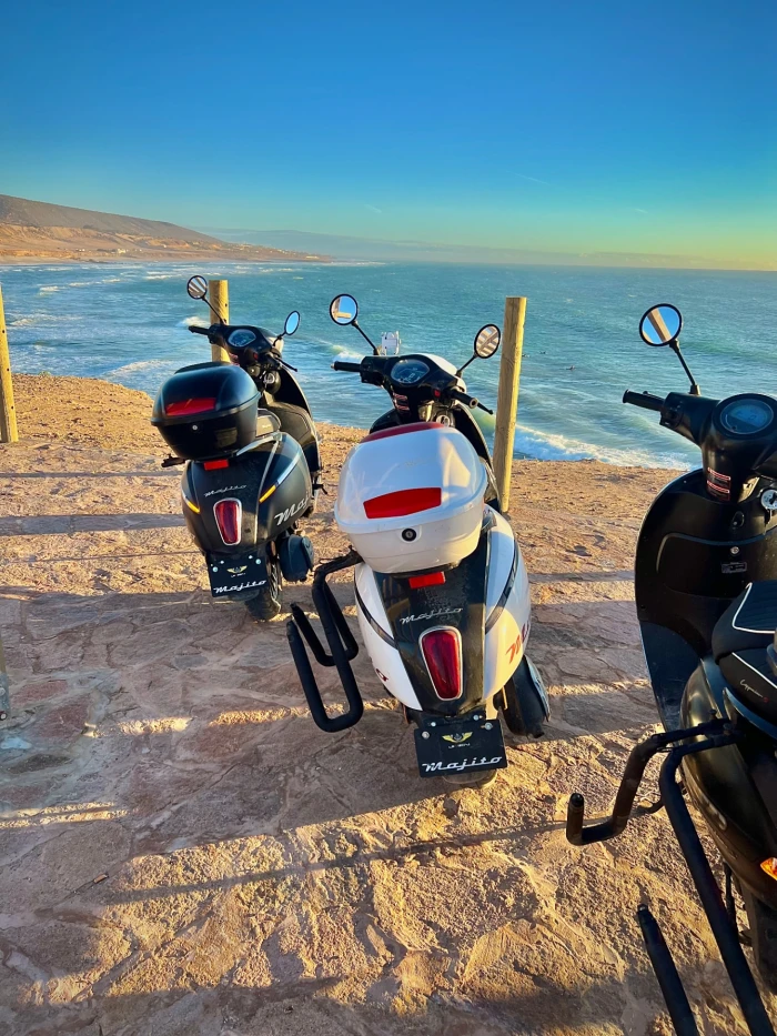 Tamraght Surf Scooter Rental – Moped with Surf Rack - scooters for rent in tamraght - RENTS.ma
