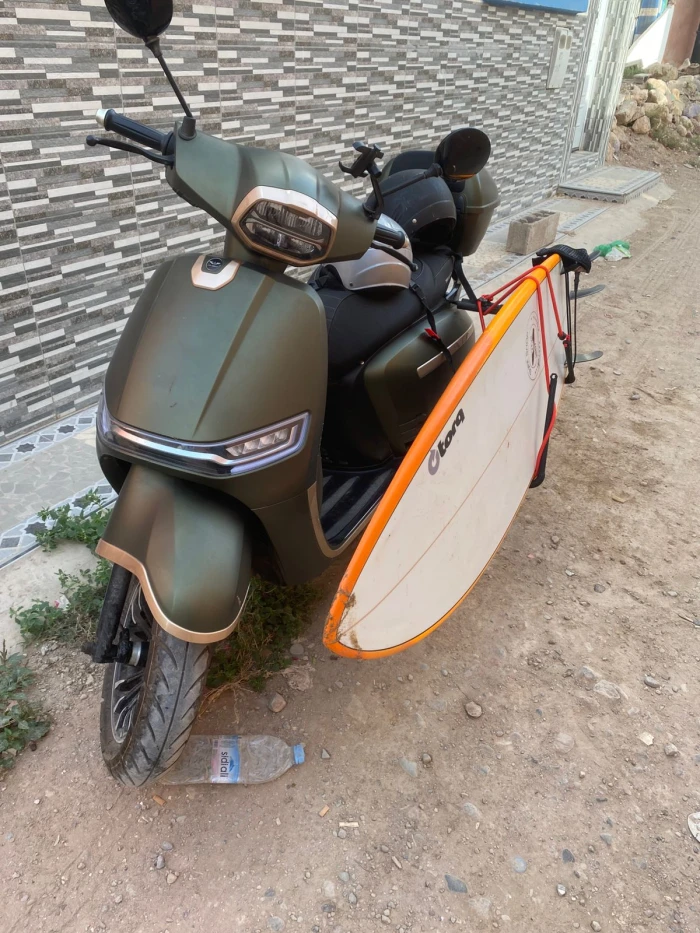 Rent a Scooter with Surf Rack for Surfers in Tamraght | Free Delivery - scooters for rent in agadir - RENTS.ma