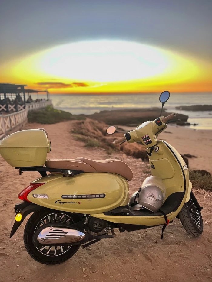 Surf Motorcycle Rental in Taghazout With Surf Rack - scooters for rent in taghazout - RENTS.ma