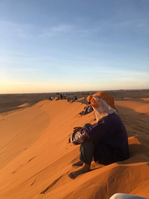 Sunset in Merzouga Sahara Desert & Camel Ride Erg Chebbi Dunes - book activity in errachidia - RENTS.ma