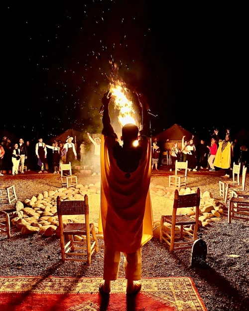 Magical Desert Dinner and Entertainment + Epic Traditional Show + 1-Hour Camel Ride - book activity in marrakech - RENTS.ma