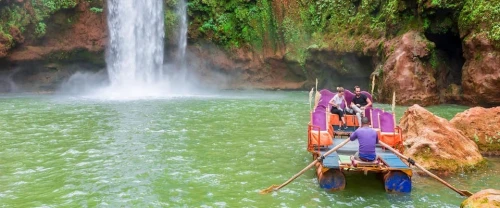 From Marrakech: Ouzoud Waterfalls Guided Hike and Boat Trip - book activity in marrakech - RENTS.ma