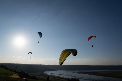 Paragliding with sunset in Agafay desert marrakech - book activity in marrakech - RENTS.ma