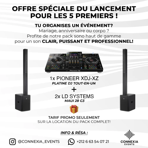 PACK SONO LD SYSTEM + PIONEER XDJ XZ - audio for rent in casablanca - RENTS.ma