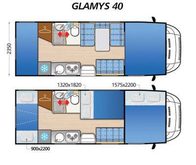 Camper Glamys 40 – 6 Berth Motorhome - caravans for rent in essaouira - RENTS.ma