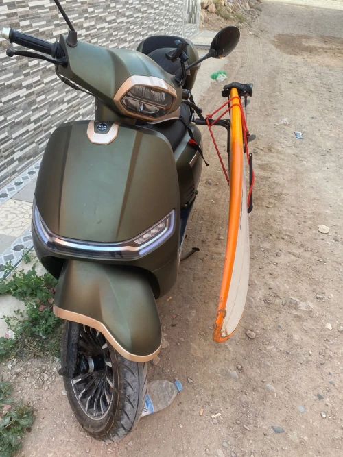 Motorcycle with Surfboard Rack for Rent in Taghazout - motorcycles for rent in taghazout - RENTS.ma