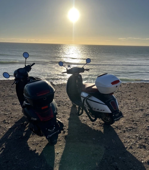 Surf Scooter Rental with Surf Rack - Taghazout to Imsouane - motorcycles for rent in taghazout - RENTS.ma
