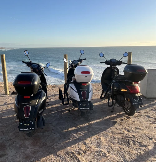 Surf Scooter Rental with Surf Rack - Taghazout to Imsouane - motorcycles for rent in taghazout - RENTS.ma