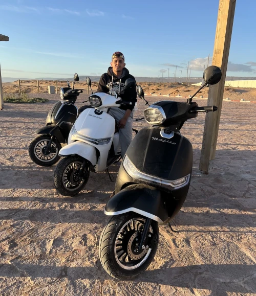 Surf Scooter Rental with Surf Rack - Taghazout to Imsouane - motorcycles for rent in taghazout - RENTS.ma
