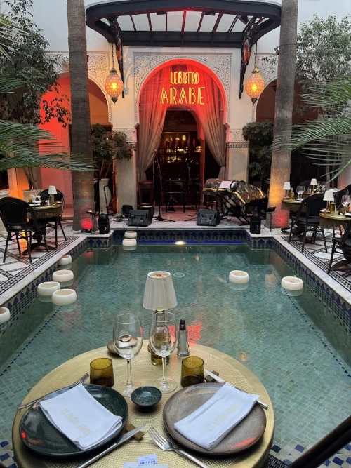 Le Bistro Arabe - Moroccan Jazz Restaurant in Marrakech - book restaurant in marrakech - RENTS.ma
