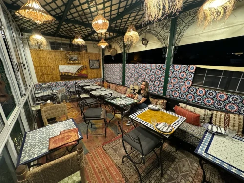 🕌 Restaurant Fès – Dine with a View at Palais Fès Yahya Rooftop 🌅🍽️ - book restaurant in fes - RENTS.ma