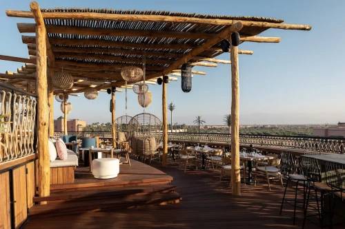 🌇 Rooftop Restaurants Marrakech – Dine Above the City at Rooftop Garden - book restaurant in marrakech - RENTS.ma
