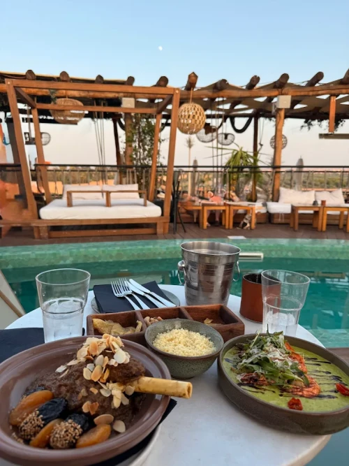 🌇 Rooftop Restaurants Marrakech – Dine Above the City at Rooftop Garden - book restaurant in marrakech - RENTS.ma