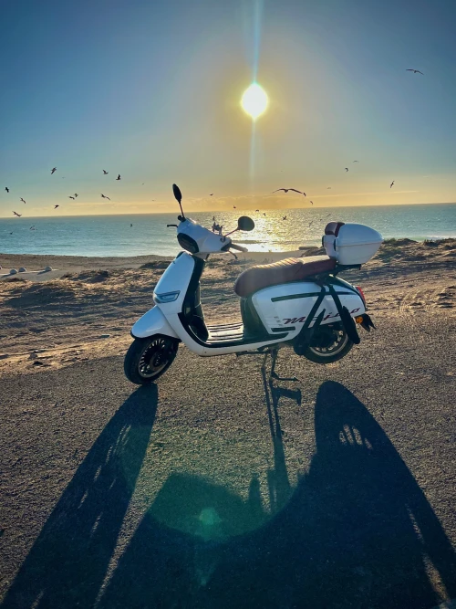 🛵 Scooter Rental Tamraght with Surf Rack | 50cc Moped - scooters for rent in tamraght - RENTS.ma
