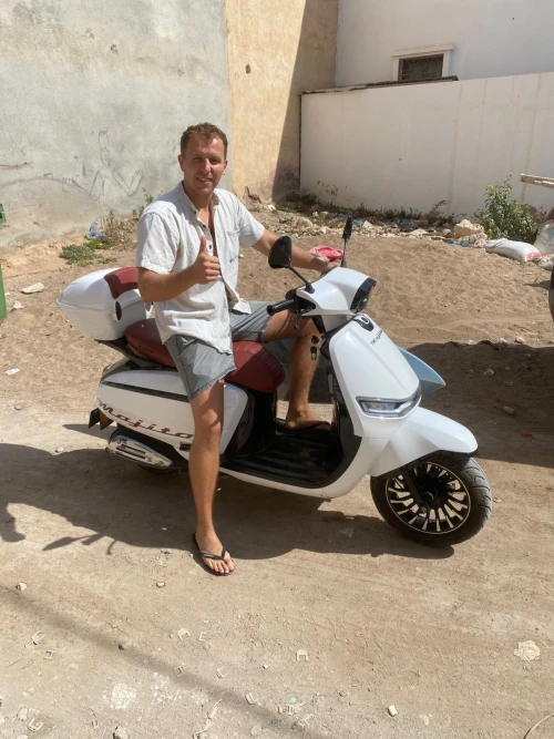 Rent a Scooter with Surf Rack for Surfers in Tamraght | Free Delivery - scooters for rent in agadir - RENTS.ma